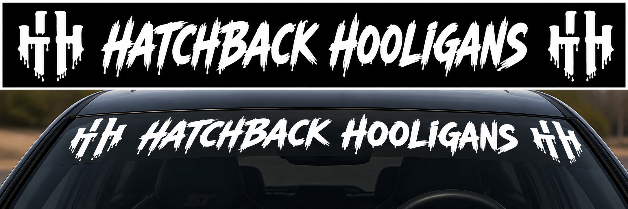 Windshield Banner w/Logo