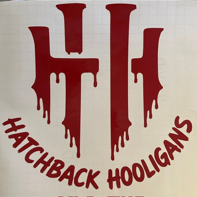 Hatchback Hooligan Color Sticker 8X8