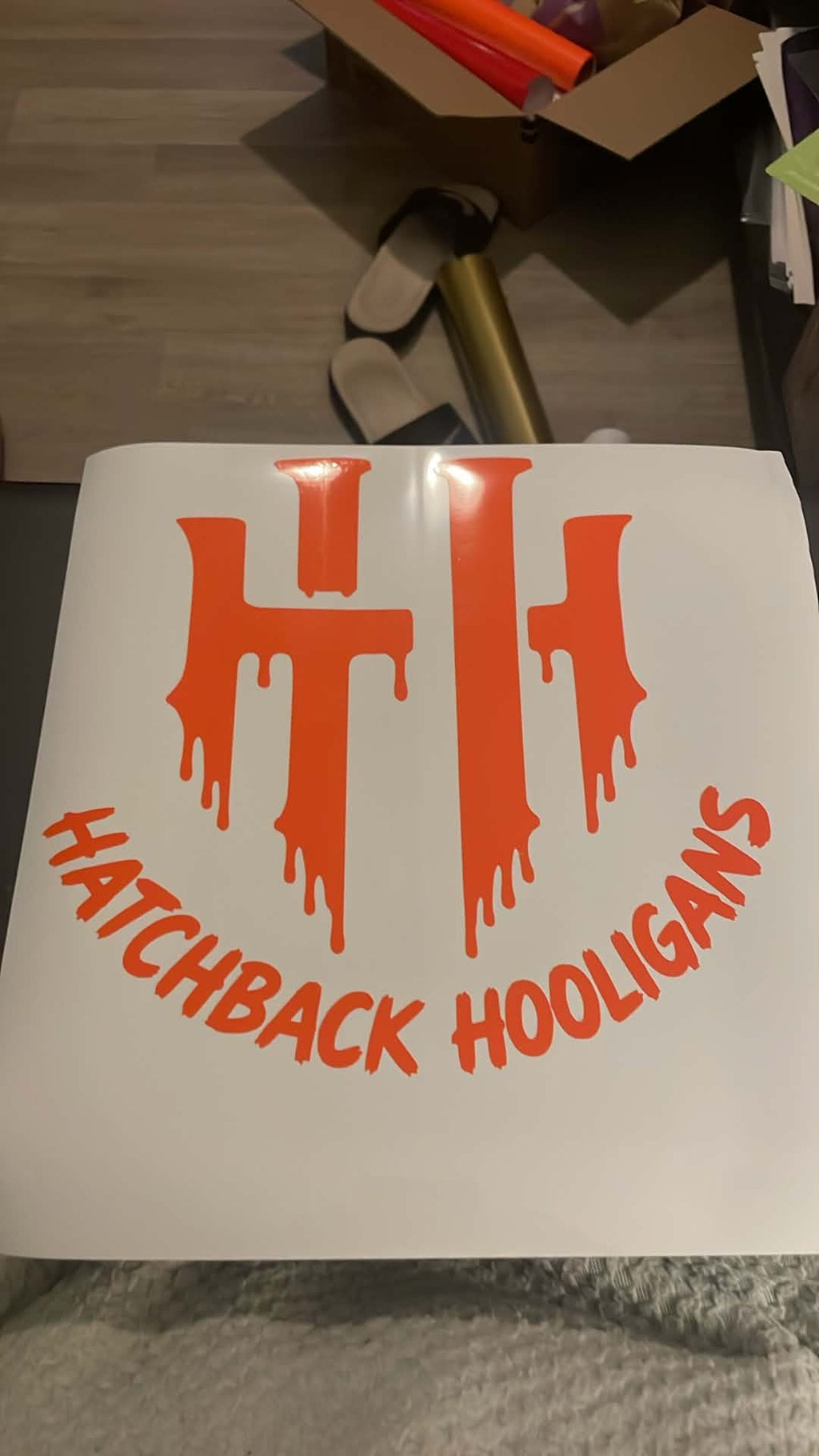 Hatchback Hooligan Color Sticker 8X8